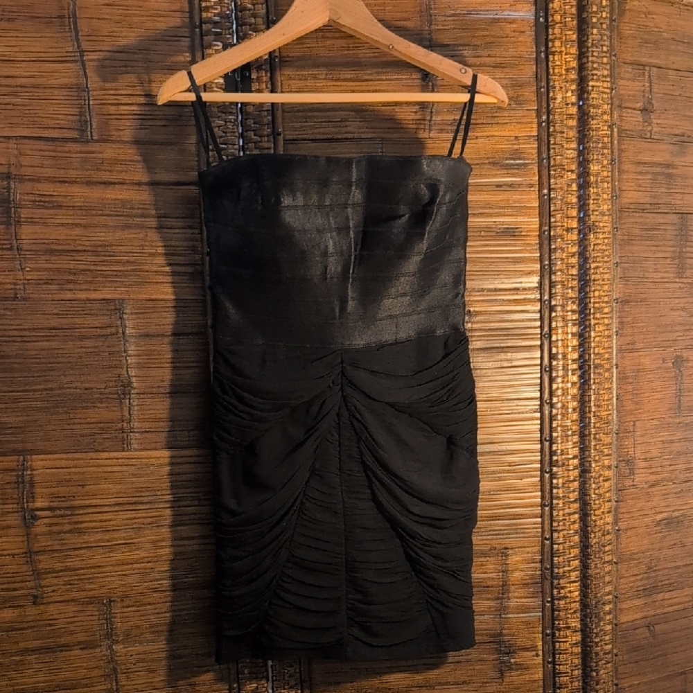 bebe Black Strapless Dress